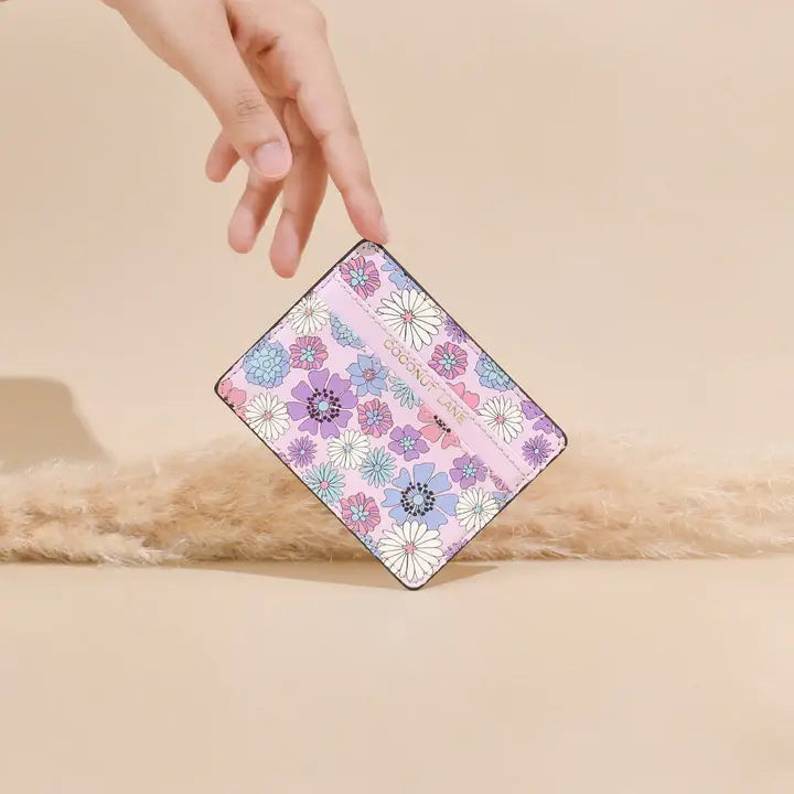 Card Holder - Pastel Flowers